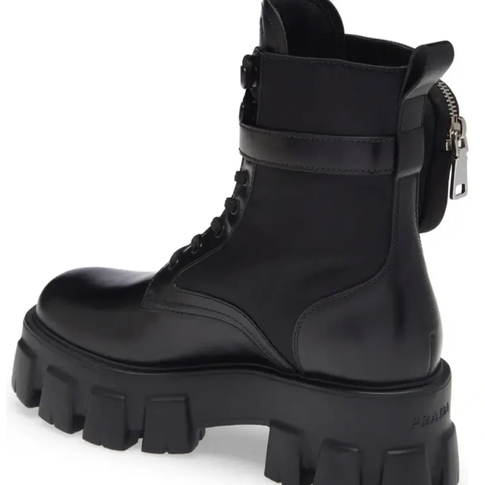 Prada Monolith Mini Bag Lug Sole Combat Boot - Picture 2 of 6